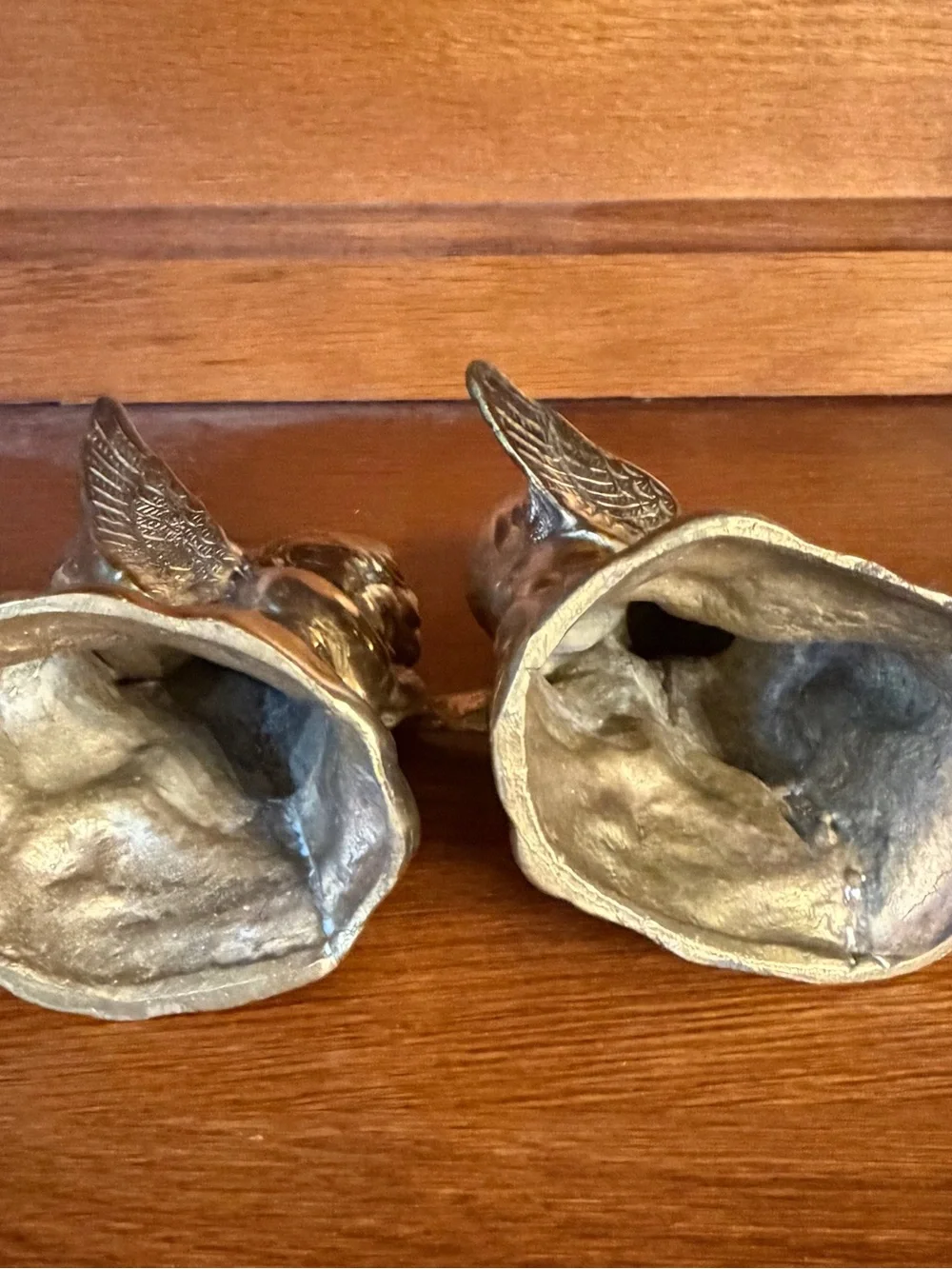 Brass Cherub Candleholders